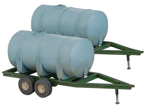 Walthers SceneMaster HO 949-4194 Liquid Fertilizer Trailers - Kit 4-Pack