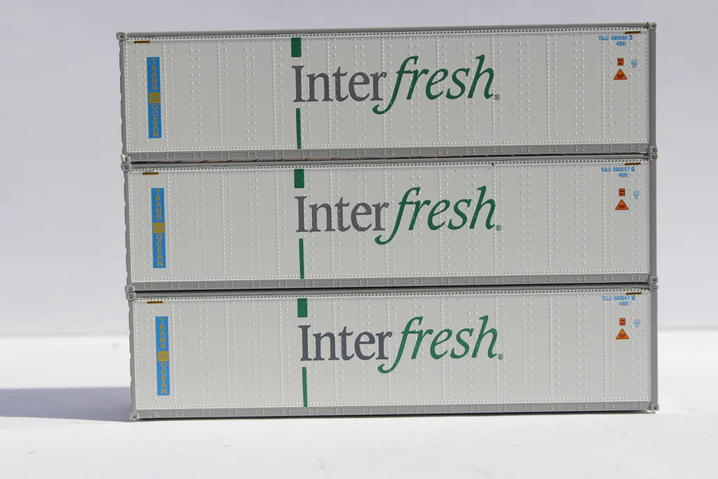 Jacksonville Terminal Company N 406514 Interfresh and ITEL scheme 40' High Cube Reefer Set 6-Pack