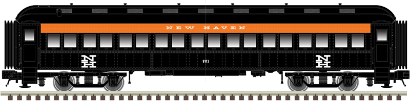 Atlas Trainman N 50006263 ACF 60' Passenger Coach New Haven NH #8131