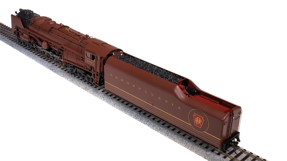 Broadway Limited Imports HO 6188 PRR S2 6-8-6 Turbine with Paragon4 Sound/DC/DCC & Smoke 'with Large Smoke Deflectors' Tuscan Red w/ 5-Stripes Fantasy Paint Scheme PRR #6200