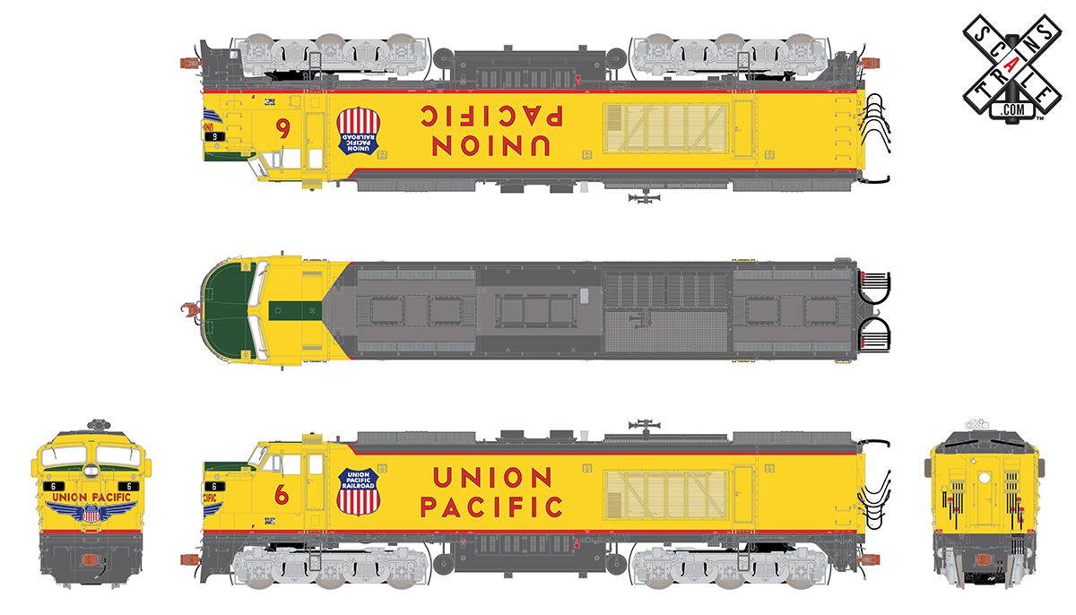 ScaleTrains Museum Quality HO SXT70048 DCC/ESU LokSound 5 Equipped Union Pacific GTEL 8500 Horsepower BIG BLOW Turbine UP #6