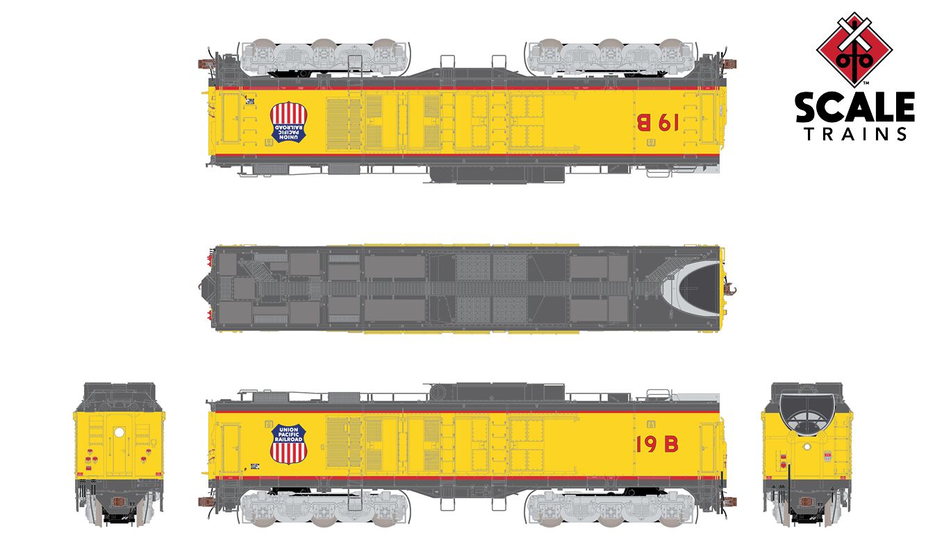 ScaleTrains Museum Quality HO SXT70087 DCC/ESU Loksound 5 Equipped Union Pacific GTEL 8500 Horsepower BIG BLOW Turbine UP #19