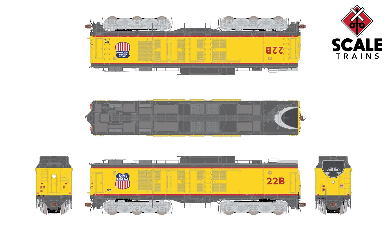 ScaleTrains Museum Quality HO SXT70089 DCC/ESU Loksound 5 Equipped Union Pacific GTEL 8500 Horsepower BIG BLOW Turbine UP #22