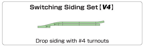 Kato N 20-863 Unitrack V4 Switching Siding Set