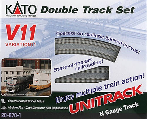 KATO UNITRACK まとめ売り Kato N 20-870 Unitrack V11 Double Track Set