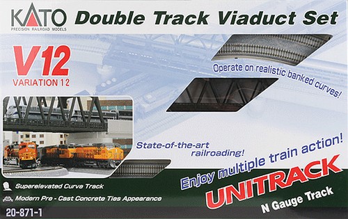 Kato N 20-871 Unitrack V12 Double Track Viaduct Set