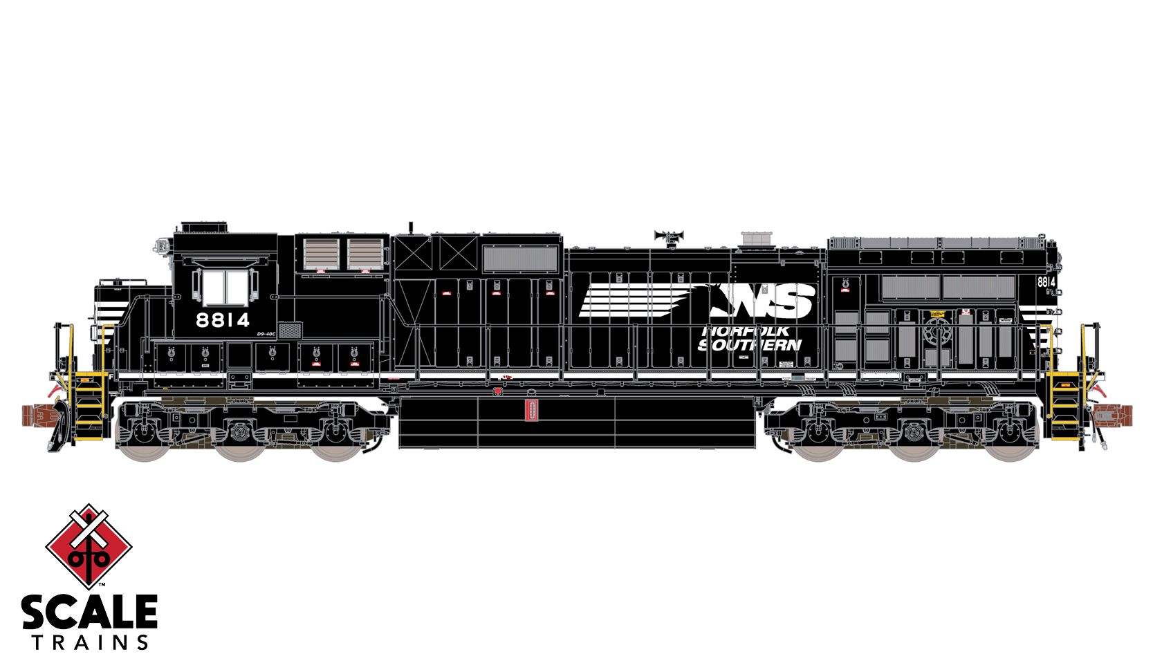 ScaleTrains Rivet Counter N SXT38535 DCC/ESU LokSound 5 Equipped GE DASH 9-40C Locomotive Norfolk Southern 'Horsehead' NS #8844