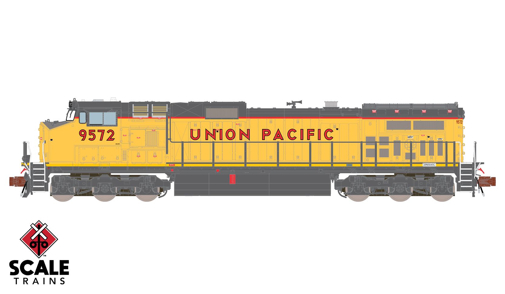 ScaleTrains Rivet Counter N SXT38542 DCC Ready GE DASH 9-44CW Locomotive Union Pacific UP #9565