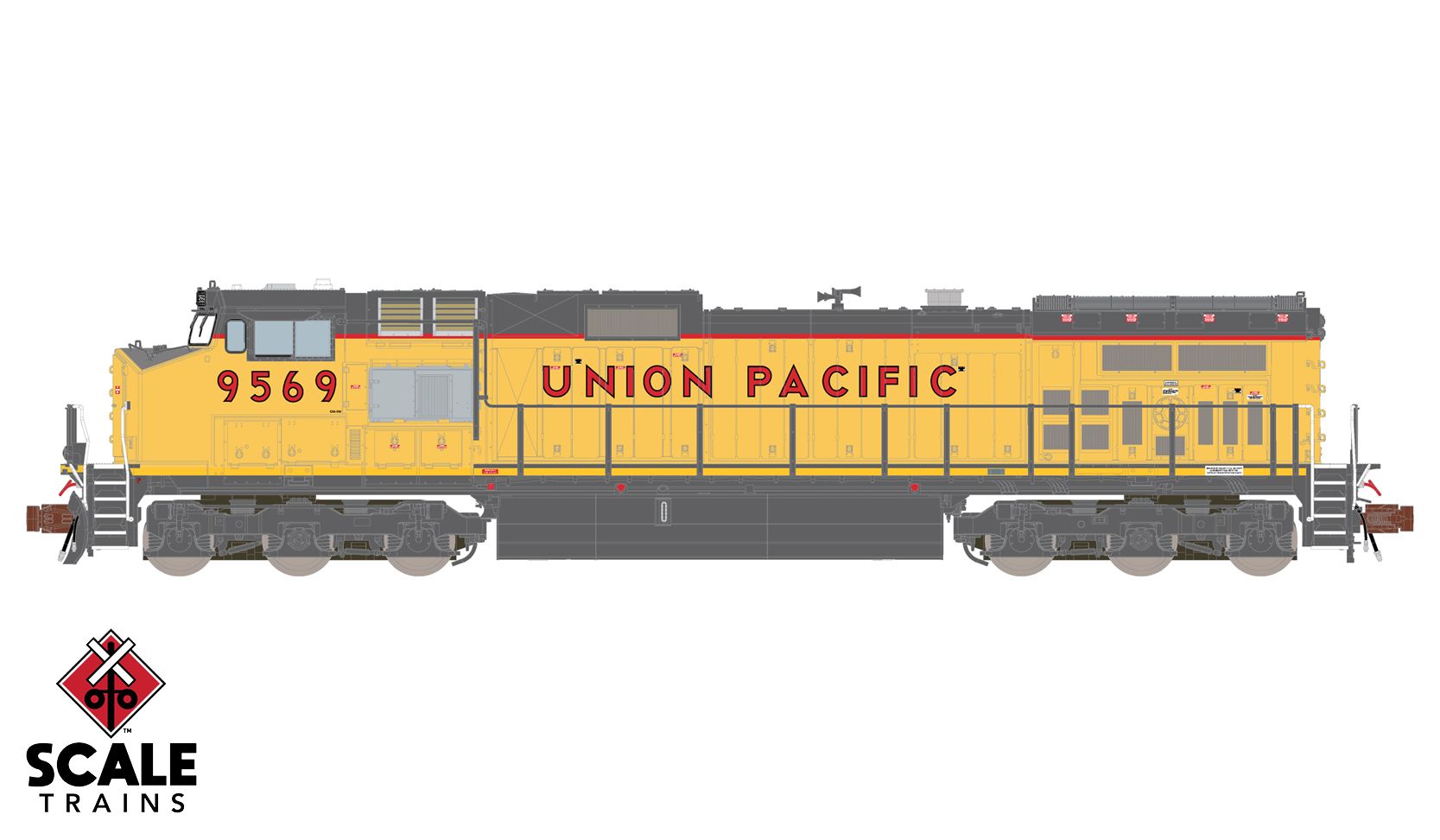 ScaleTrains Rivet Counter N SXT38545 DCC/ESU LokSound 5 Equipped GE DASH 9-44CW Locomotive Union Pacific UP #9569