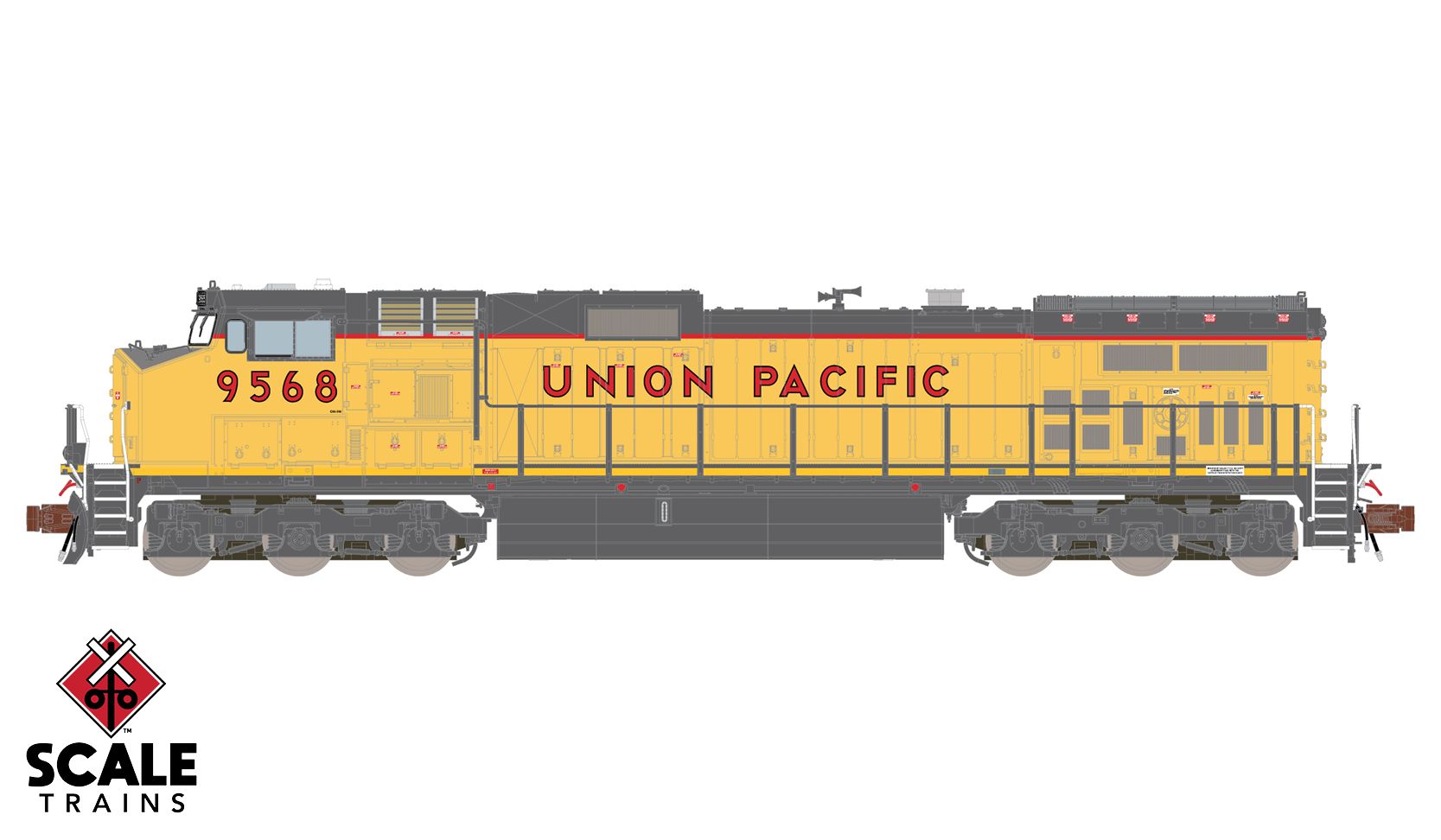 ScaleTrains Rivet Counter N SXT38547 DCC/ESU LokSound 5 Equipped GE DASH 9-44CW Locomotive Union Pacific UP #9572