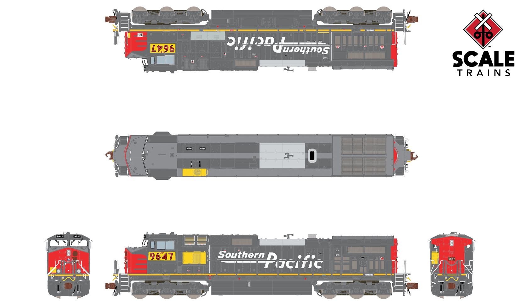 ScaleTrains Rivet Counter N SXT38549 DCC/ESU LokSound 5 Equipped GE DASH  9-44CW Locomotive Union Pacific 'ex-Southern Pacific Speed Lettering Patch'  