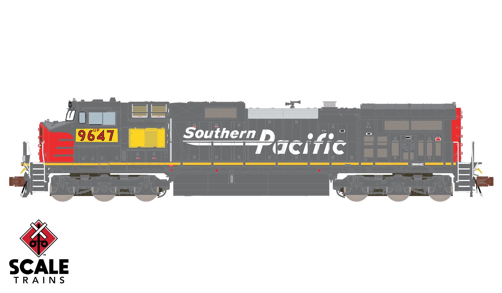 ScaleTrains Rivet Counter N SXT38551 DCC/ESU LokSound 5 Equipped GE DASH 9-44CW Locomotive Union Pacific 'ex-Southern Pacific Speed Lettering Patch' UP #9617