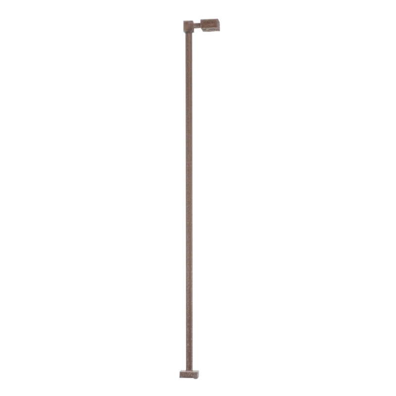 Atlas HO 70000206 Light Fixture Single-Arm Square Bronze Color Cool White LED 30 Scale Feet Tall 3-Pack