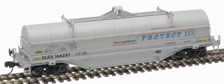 Atlas Master N 50004877 42' Coil Steel Car with Fishbelly Side Sill GE Railcar DLRX #166281