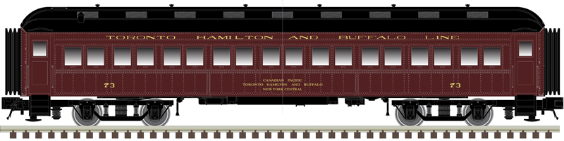 Atlas Trainman N 50006243 ACF 60' Passenger Coach Toronto, Hamilton and Buffalo #71