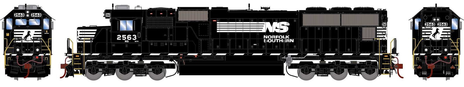 Athearn Genesis 2.0 HO ATHG75826 DCC/Tsunami 2 Equipped EMD SD70 Locomotive Norfolk Southern NS #2563