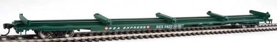 Walthers Mainline HO 910-5529 85' General American G85 Flatcar Railway Express Agency REX #3422