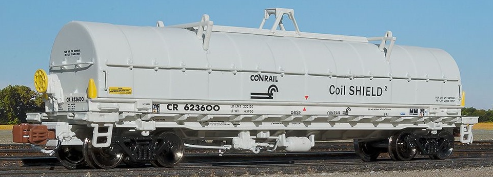 ScaleTrains Rivet Counter N SXT33538 Thrall-Trinity 42' Coil Steel Car Conrail 'Coil Shield 2' CR #623600