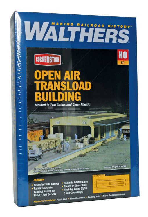 Walthers Cornerstone HO 933-2918 Open Air Transload Building - Kit