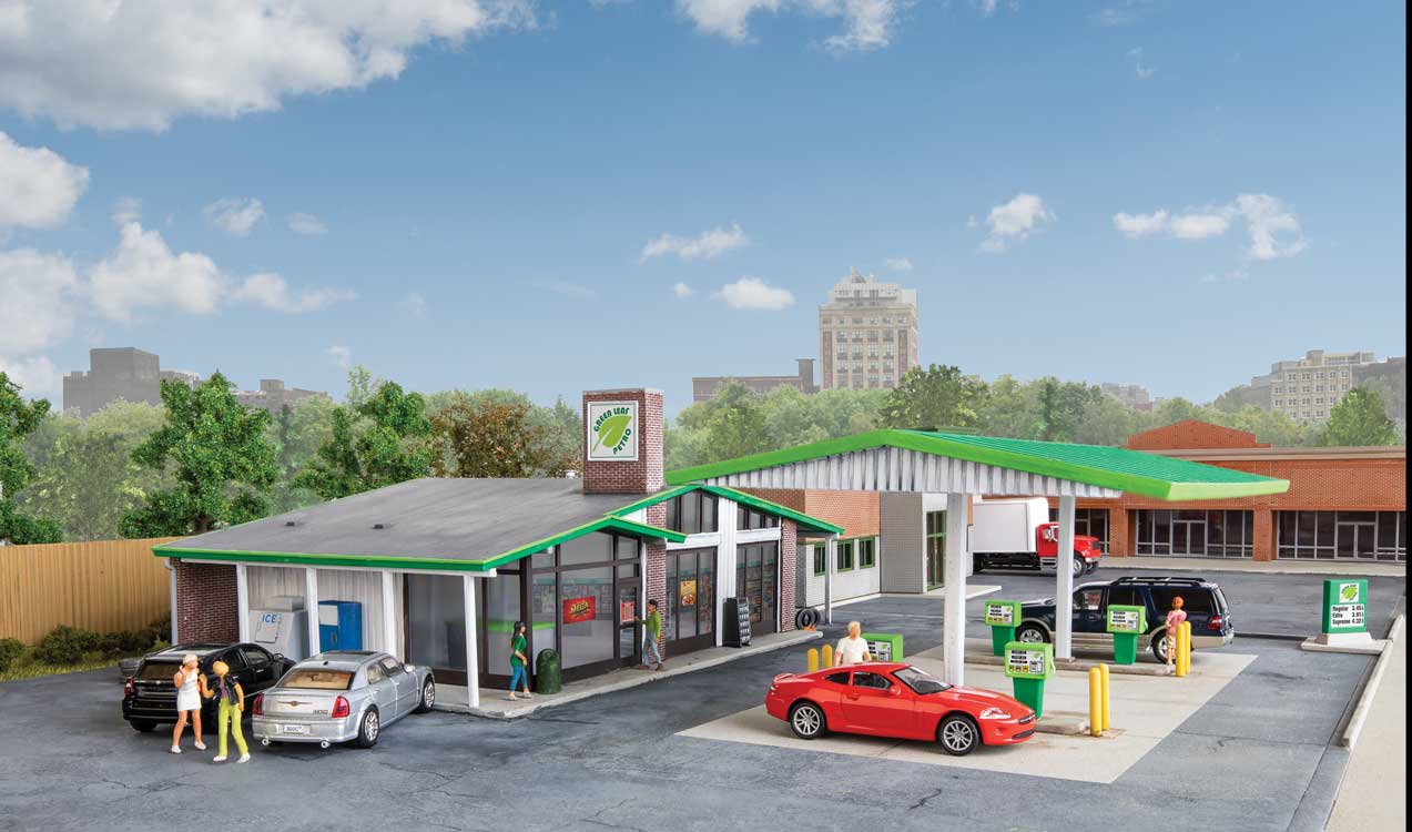 Walthers Cornerstone HO 933-3542 Modernized Gas Station - Kit