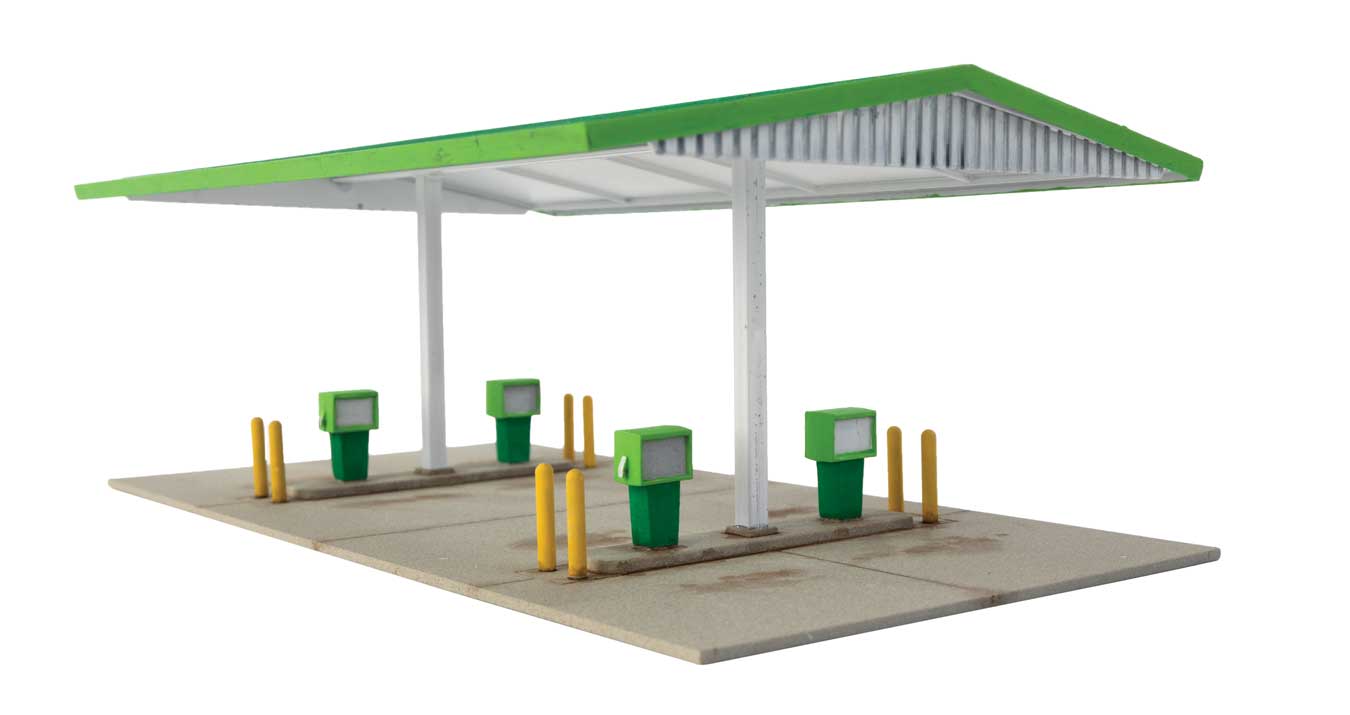 Walthers Cornerstone HO 933-3542 Modernized Gas Station - Kit