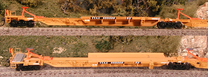 Bowser Executive Line HO 42827 Trinity 53' 'RAF 53C' Spine Cars 5-Unit Set TTAX #555180