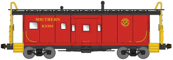 Bluford Shops N 41140 International Car Company Half-Bay Window Caboose Phase 1 Southern Railway # X3301