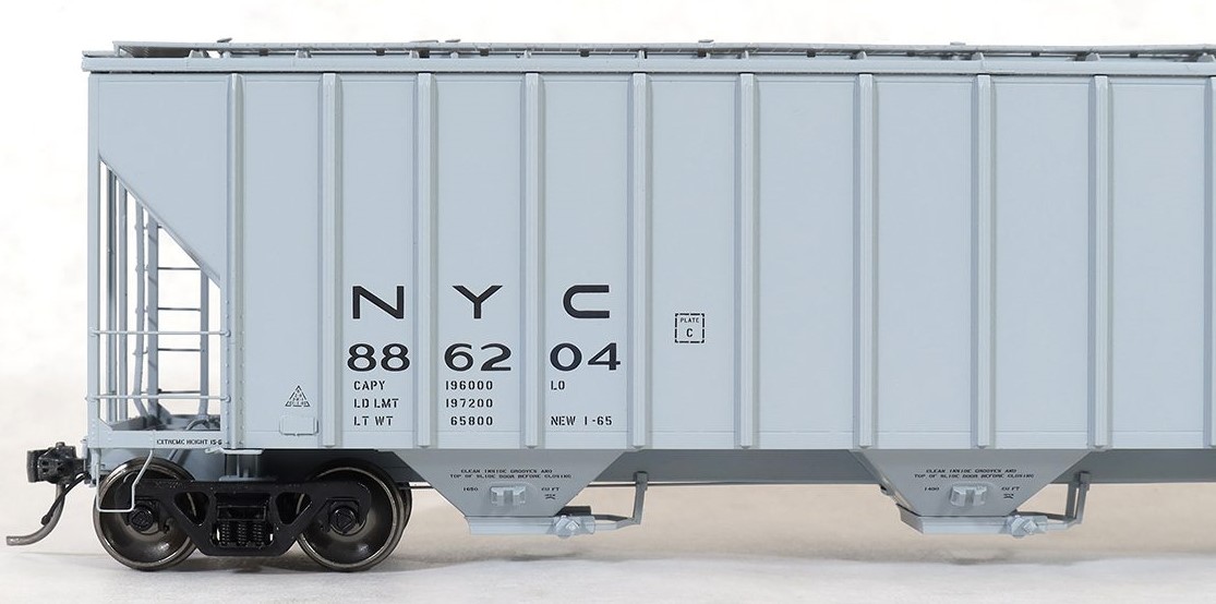 Tangent Scale Models HO 28111-01 General American 4700 Covered Hopper New York Central 946H 'Delivery Gray 1-1965' NYC #886204