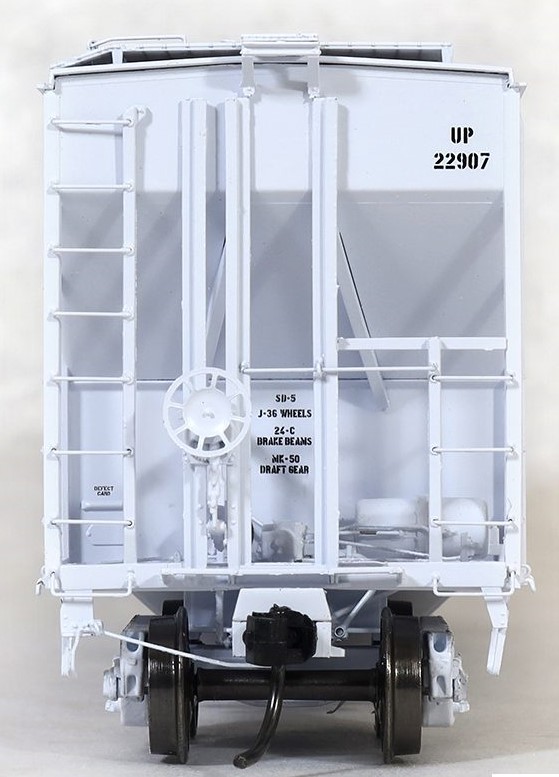 Tangent Scale Models HO 28112-05 General American 4700 Covered Hopper Union Pacific 'Gray Repaint 1989' UP #22930