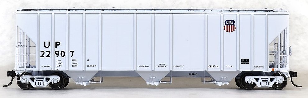 Tangent Scale Models HO 28112-06 General American 4700 Covered Hopper Union Pacific 'Gray Repaint 1989' UP #22941