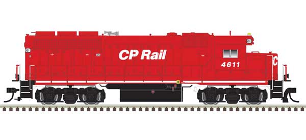 Atlas Master Silver HO 10004000 EMD GP40 Diesel Locomotive with Ditch Lights DCC Ready CP Rail #4611