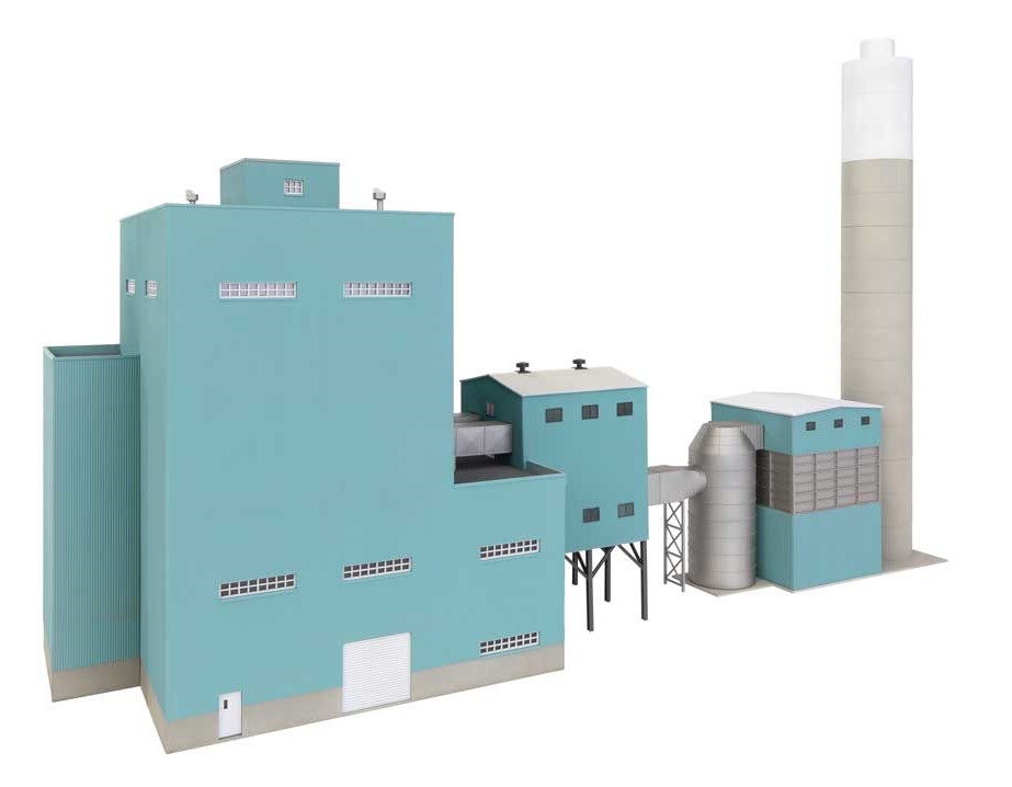Walthers Cornerstone HO 933-4172 Lakefront Energy Power Plant with Dust Collector - Kit