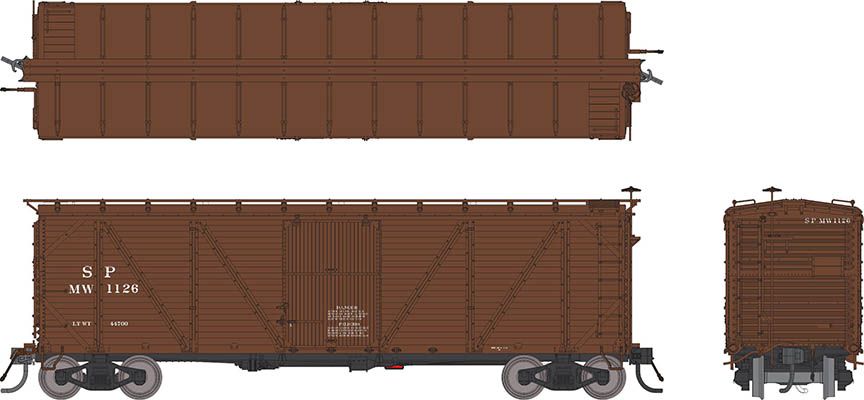 Rapido Trains Inc HO 171006-422 Southern Pacific B-50-15 Boxcar 'Company Service ' As Built w/ Viking Roof SP MW #422