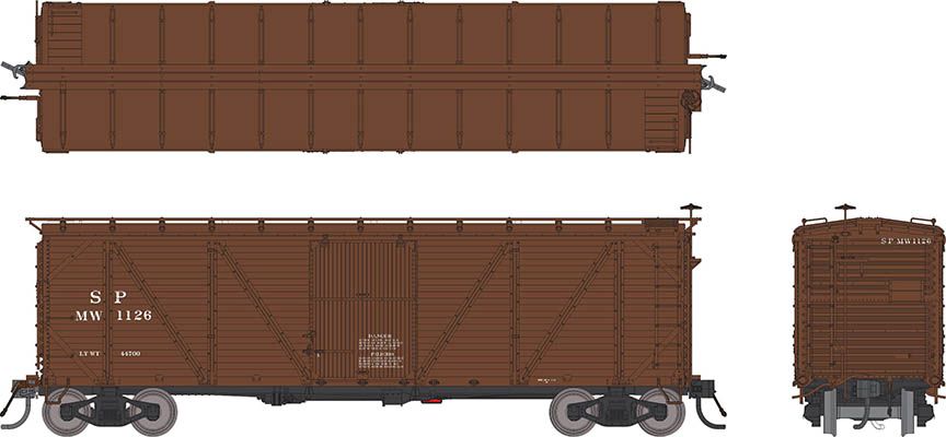 Rapido Trains Inc HO 171006-1399 Southern Pacific B-50-15 Boxcar 'Company Service ' As Built w/ Viking Roof SP MW #1399