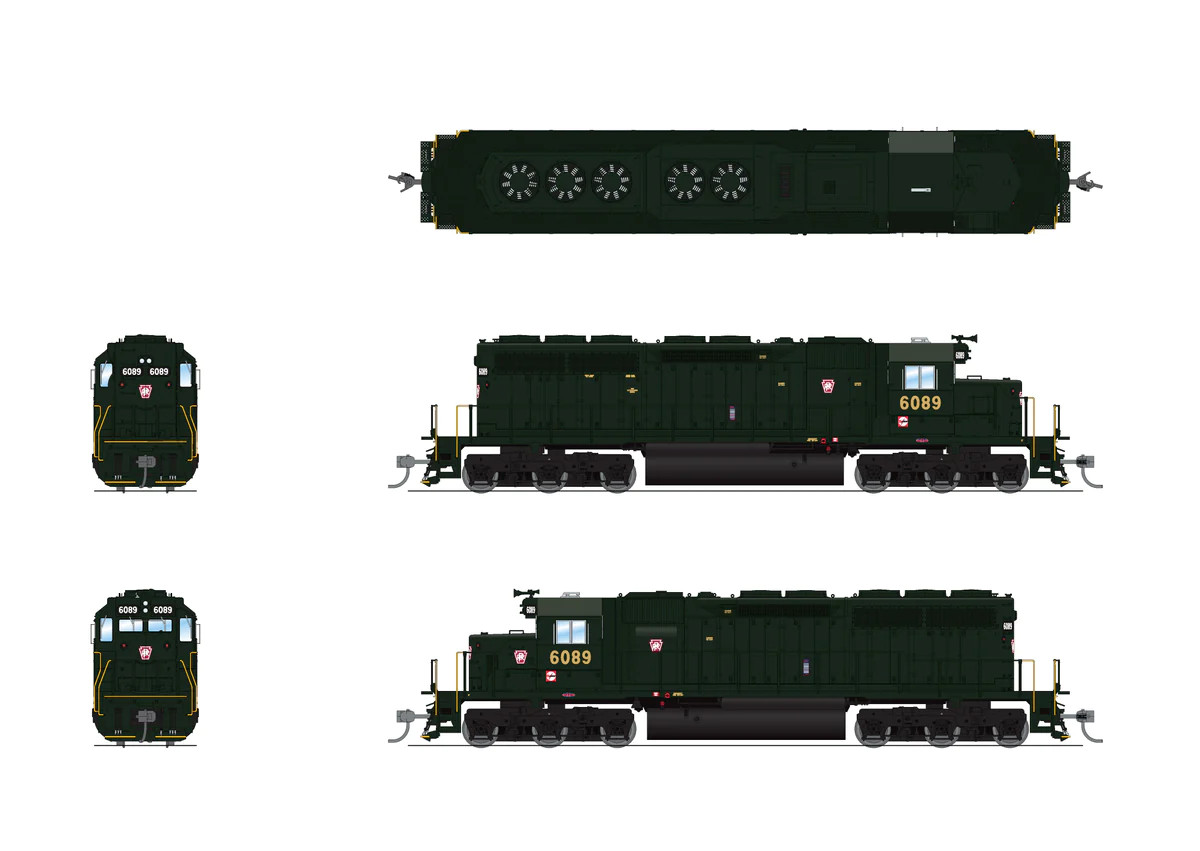 Broadway Limited Imports HO 7643 EMD SD40 Locomotive with Paragon4 Sound/DC/DCC Pennsylvania RR DGLE PRR #6100