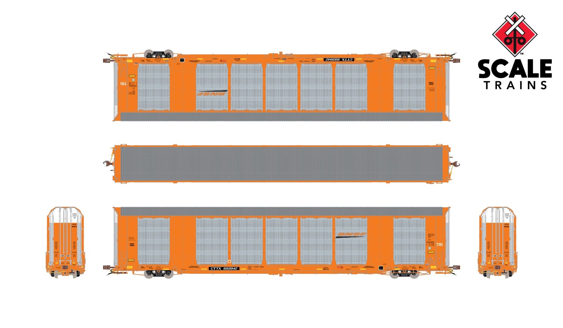 ScaleTrains Rivet Counter HO SXT38860 Gunderson Multi-Max