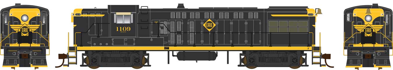 Bowser Executive Line HO 25091 DCC Ready Baldwin AS16 Locomotive Erie 'Logo Only' #1109