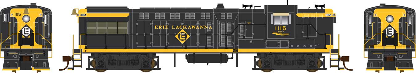 Bowser Executive Line HO 25095 DCC Ready Baldwin AS16 Locomotive Erie Lackawanna 'Centered Logo' EL #1115 