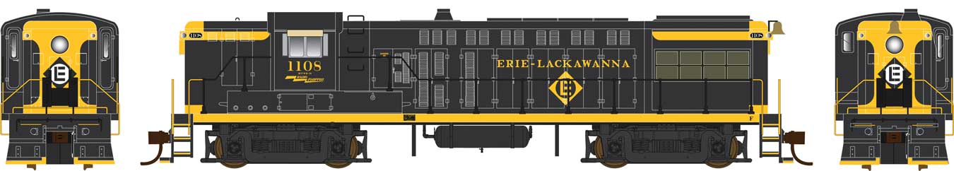 Bowser Executive Line HO 25097 DCC Ready Baldwin AS16 Locomotive Erie Lackawanna 'Offset Logo' EL #1108