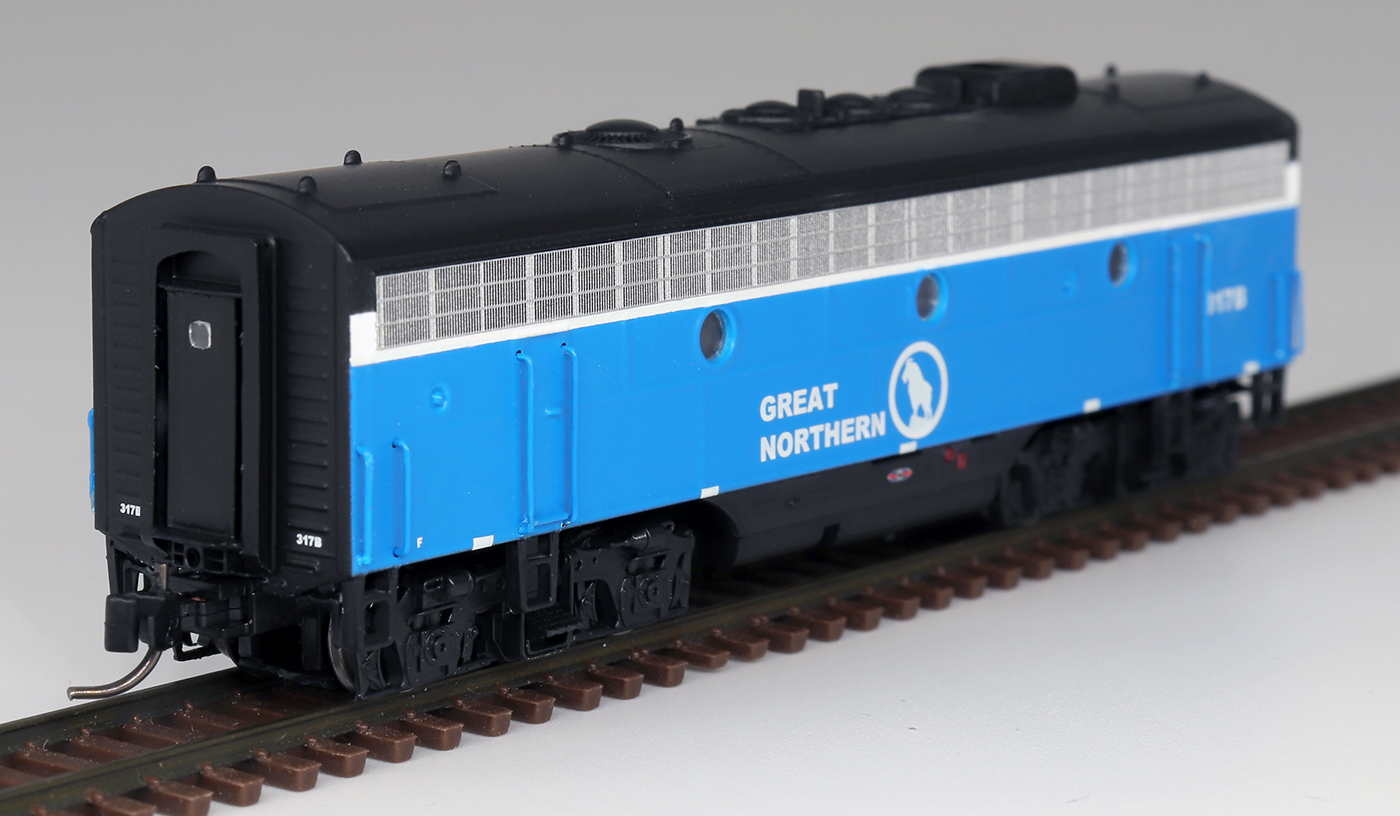 Intermountain N 69725S-03 DCC/ESU LokSound 5 Equipped EMD F7B Locomotive Great Northern 'Big Sky Blue' GN #281-B