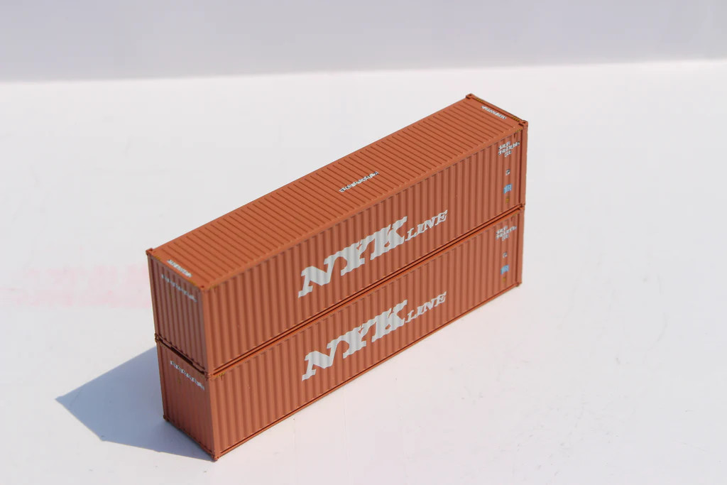 Jacksonville Terminal Company N 405061 40' High Cube Corrugated-side Containers NYK LINE - 2-Pack