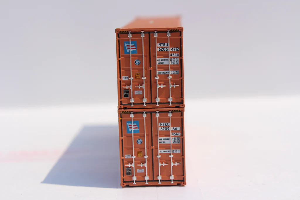 Jacksonville Terminal Company N 405061 40' High Cube Corrugated-side Containers NYK LINE - 2-Pack