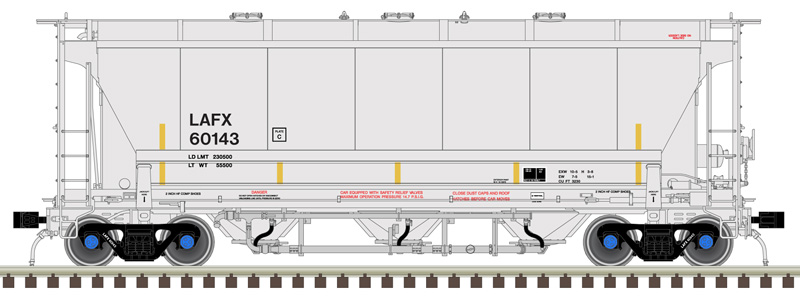 Atlas Master Plus HO 20006845 Trinity 3230 3-Bay Covered Hopper LaFarge North America LAFX #60143