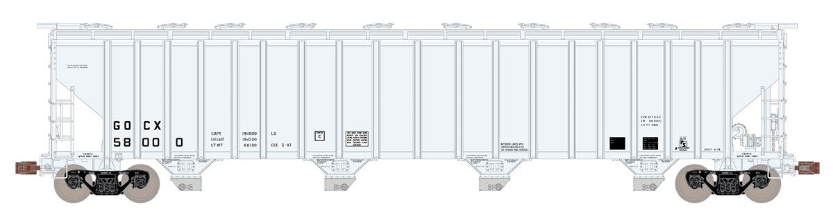 ScaleTrains Operator HO SXT11397 Pullman-Standard 5820 Covered Hopper Gulf Oil GOCX #58000