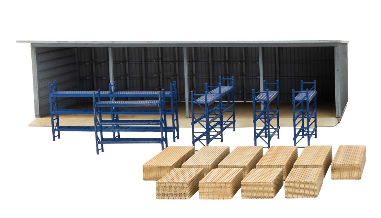 Walthers Cornerstone HO 933-4119 Hardware and Lumber Store - Kit