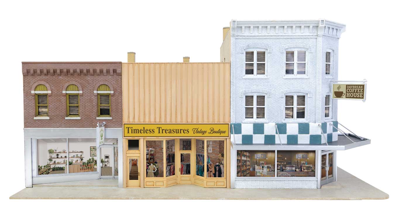 Walthers Cornerstone HO 933-4044 Merchant's Row VII - Kit