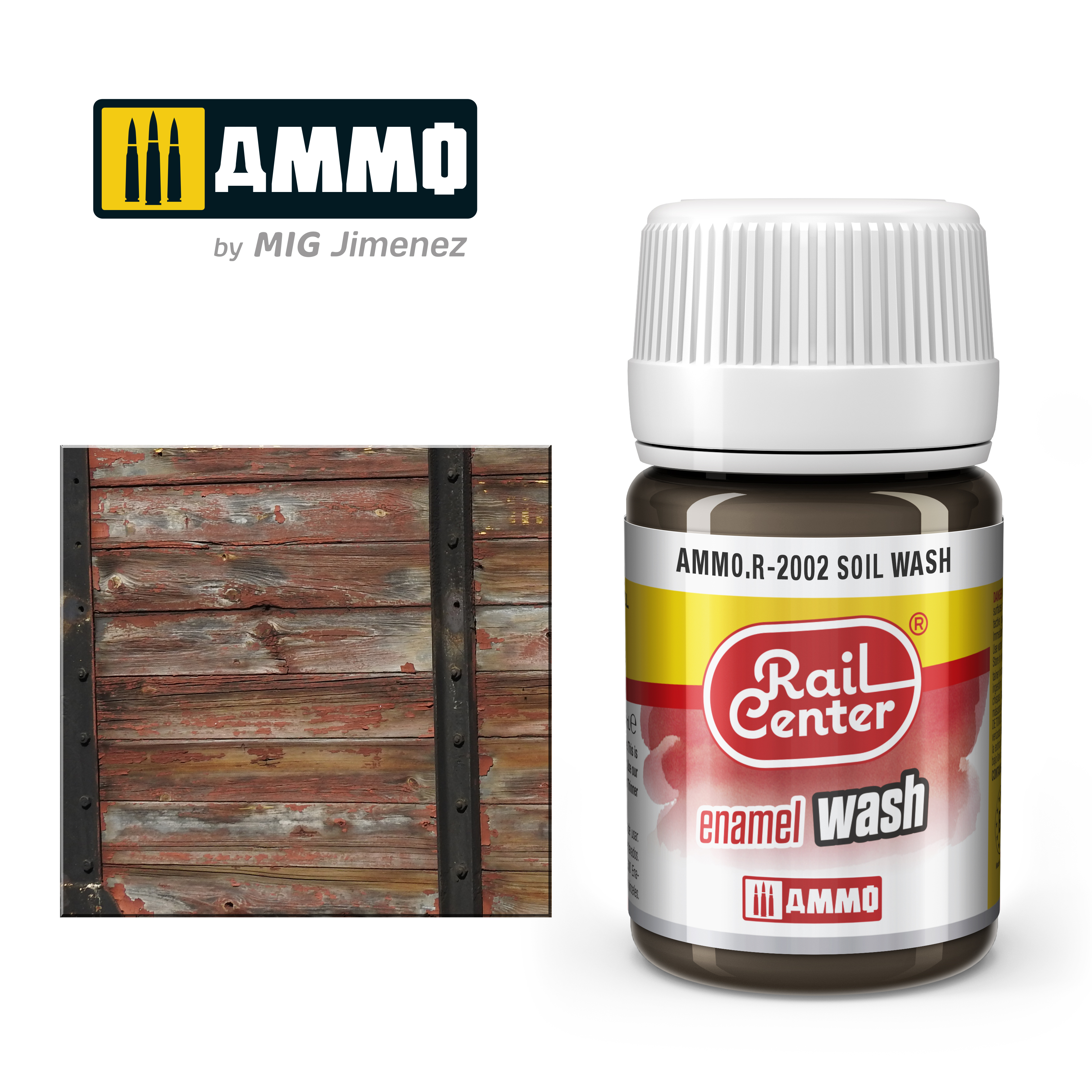 AMMO RailCenter Enamel Wash AMMO.R-2002 SOIL WASH - 35ml Bottle