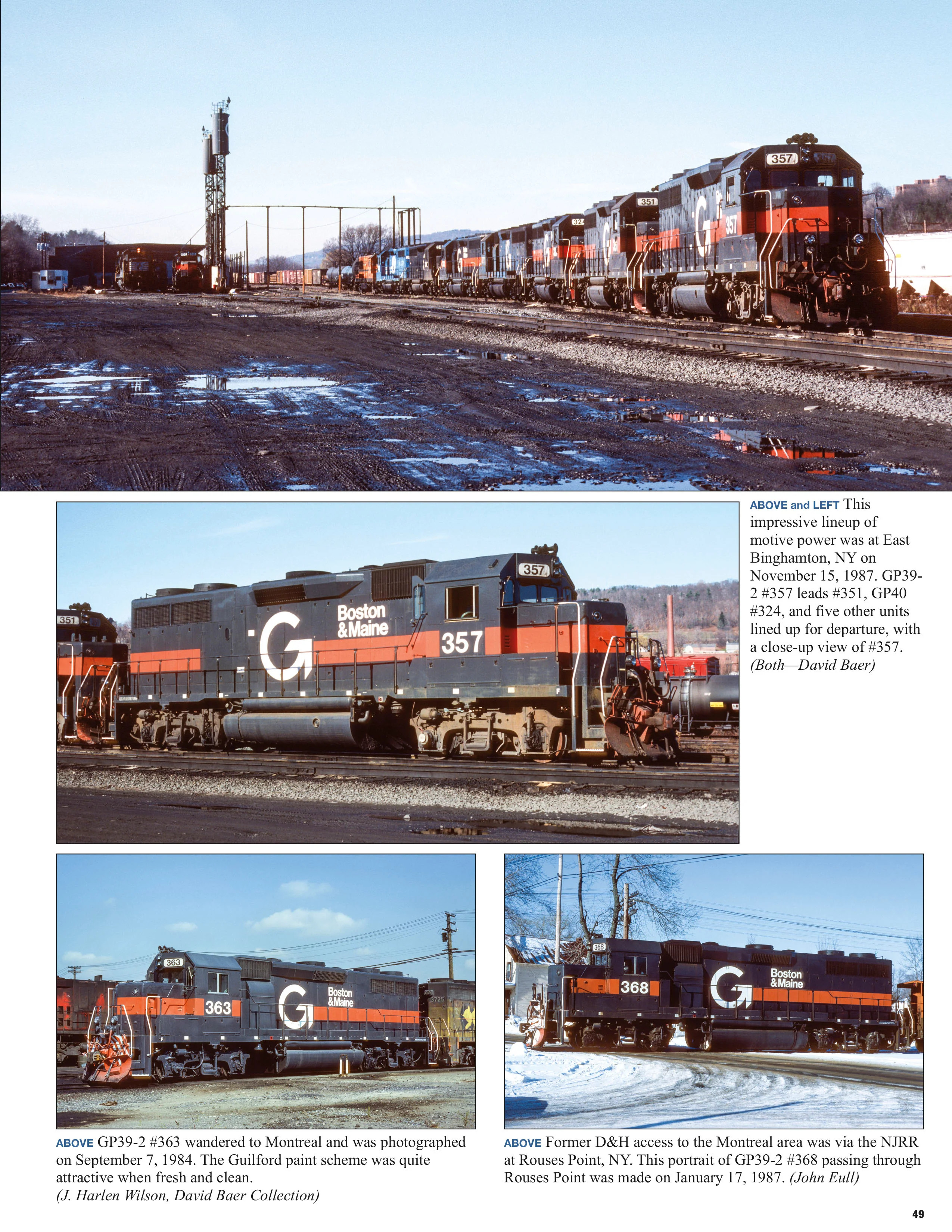 Morning Sun Books 1767 Boston & Maine Power In Color: Switchers, Freight, Passenger, & RDC Cars