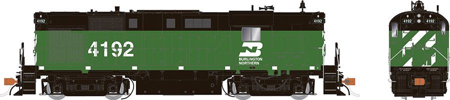 Rapido Trains Inc HO 31054 DCC Ready ALCo RS-11 Locomotive Burlington Northern 'Green and Black' BN #4193