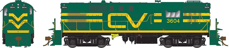 Rapido Trains Inc HO 31058 DCC Ready ALCo RS-11 Locomotive Central Vermont 'Green w/Noodle' CV #3604